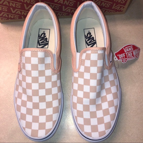 bleached checkered vans